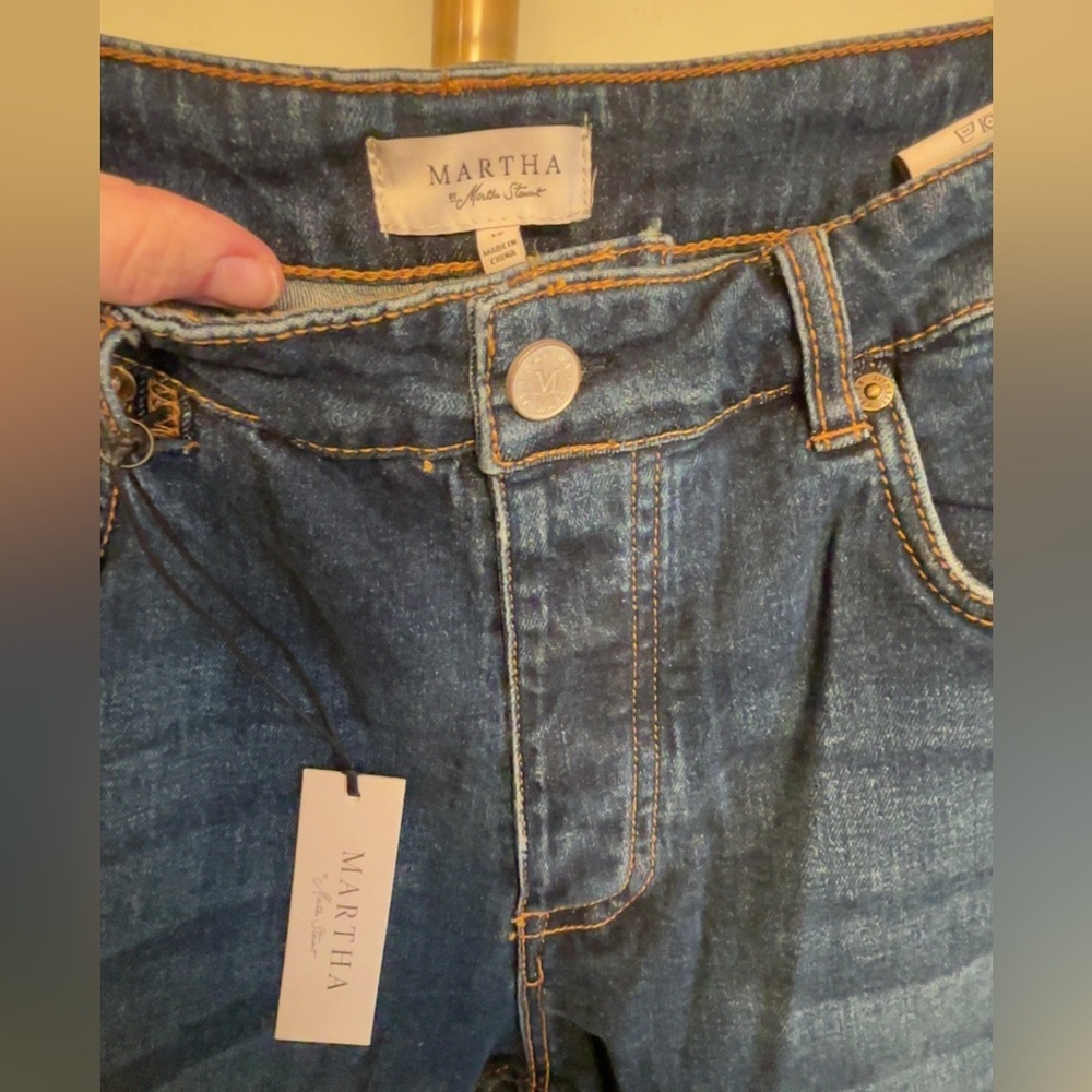 Martha Stewart Weekend Jeans NWT Size 12 Dark Indigo MSRP $63.99 - Picture 2 of 4